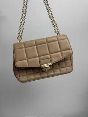 Michael Kors Soho Large Chain Quilted Leather Shoulder Bag